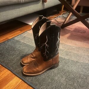 Lightning bolt boy’s Cowboy Boots